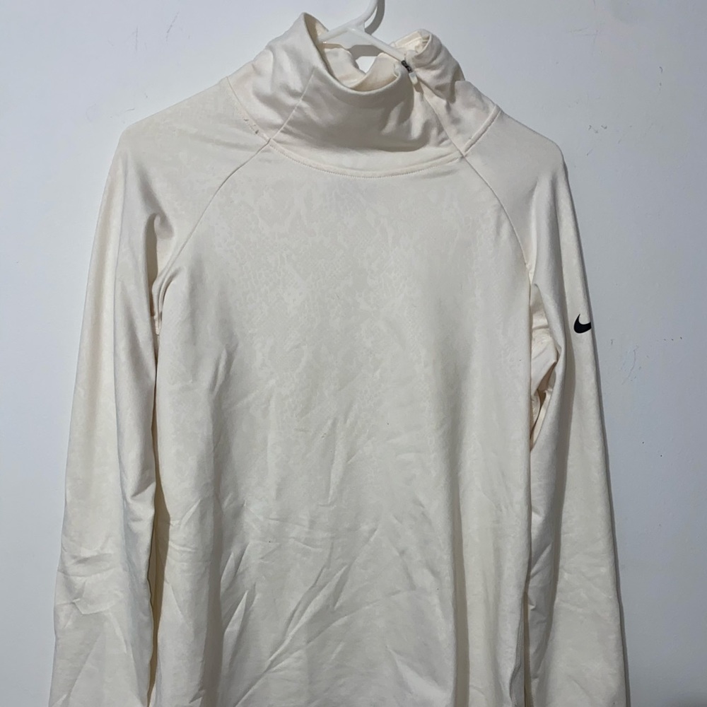Cream Nike Cowl Neck Sweatshirt